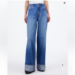 Madewell Flare Wide-Leg Jeans in Classic Blue